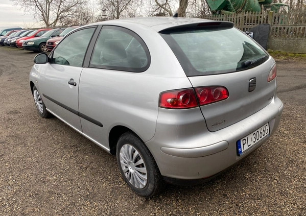 Seat Ibiza cena 4500 przebieg: 240000, rok produkcji 2003 z Leszno małe 46